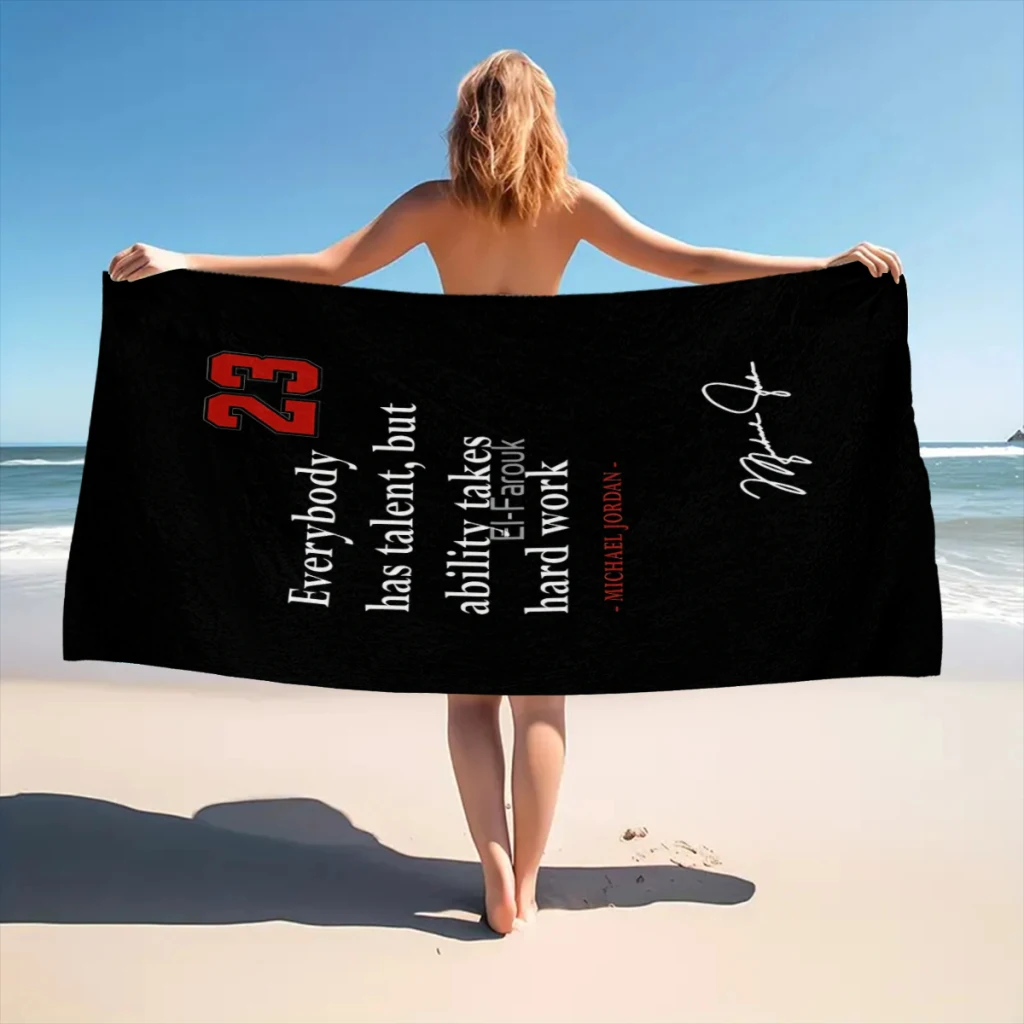 Quick Drying Beach Towels Michael Jordan quote Oversized 30x60inch Printing Towel Super Absorbent Pool Towel Blanket