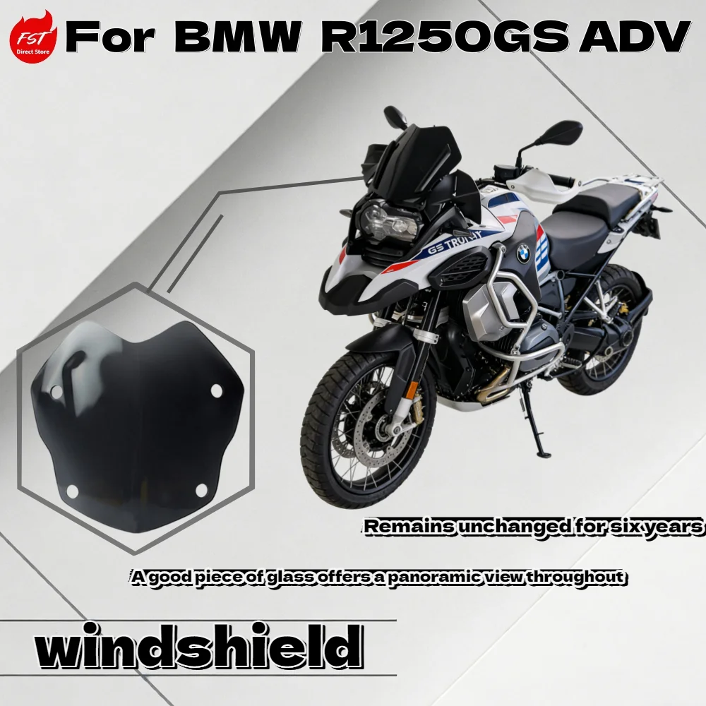 

R1250GS ADV R1200GS Racing Sport Taller Small Windshield - Motorcycle Fairing Upgrade for Enhanced Riding Experience