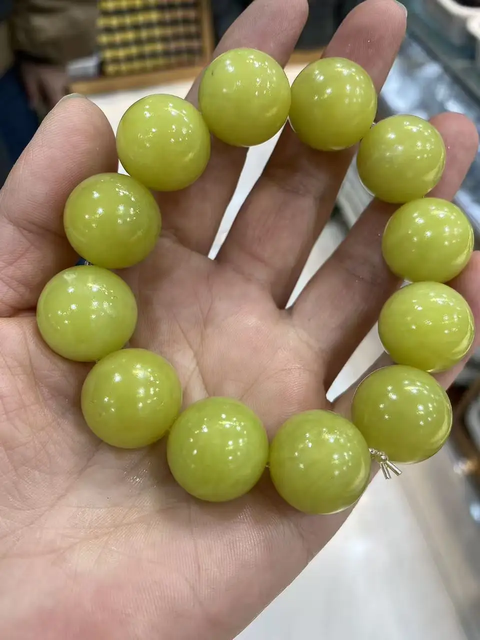 

Браслет из натурального желтого нефрита Сюянь, унисекс, украшение из натурального камня с сертификатом