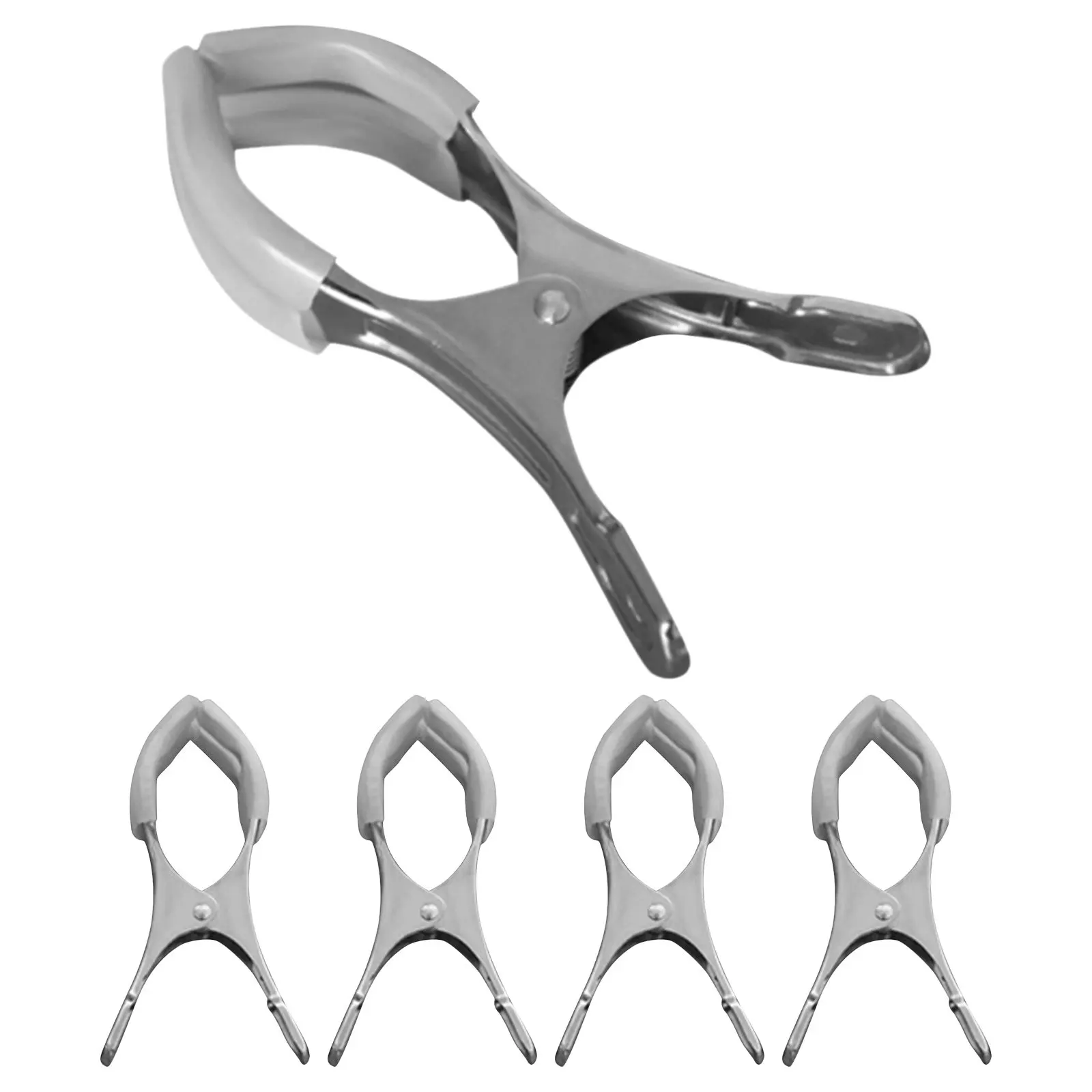 

Набор из 5 клипс для ремонта саксофона, нержавеющая сталь, нескользящие, прочные, для обслуживания духовых инструментов, профессиональные ремонтные принадлежности