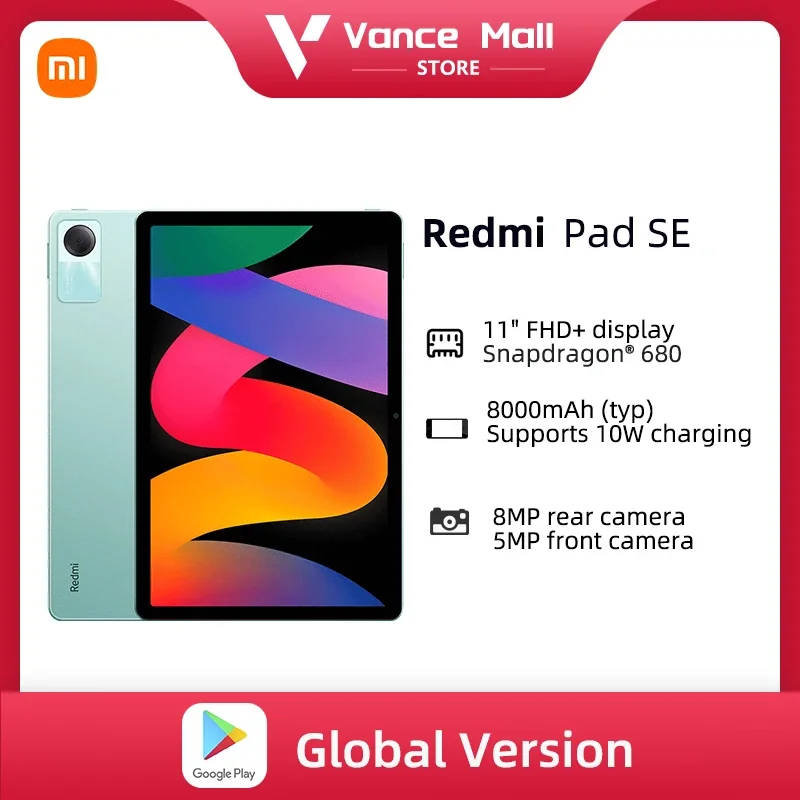 Global Version Redmi Pad SE Qualcomm Snapdragon® 680 11 inch 90Hz 90Hz Refresh RateBattery 8000mAh