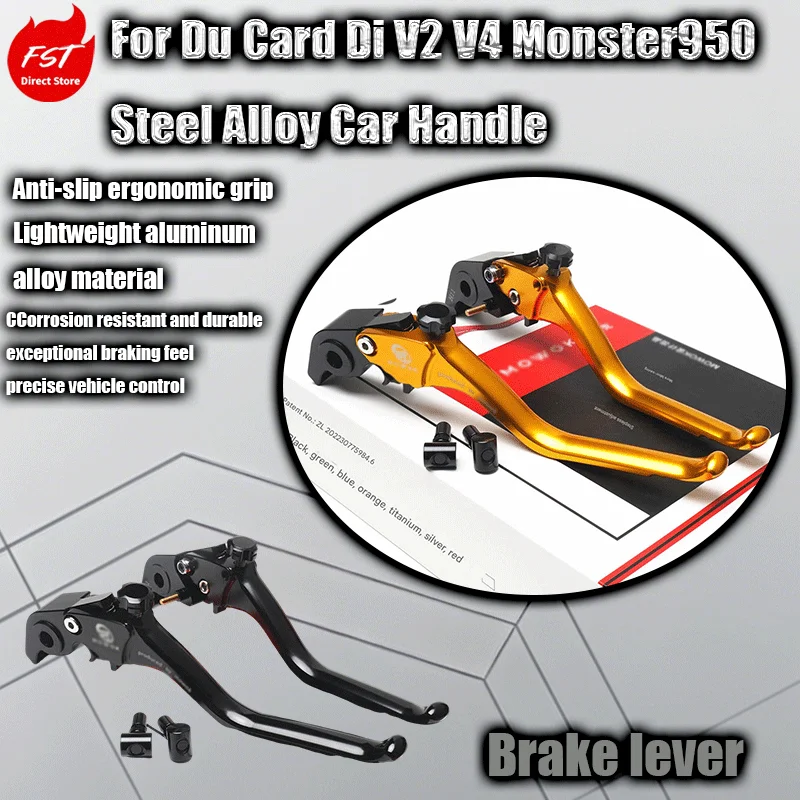 

For Ducati V2 V4 Monster 950 modified with aluminum alloy brake levers and clutch levers