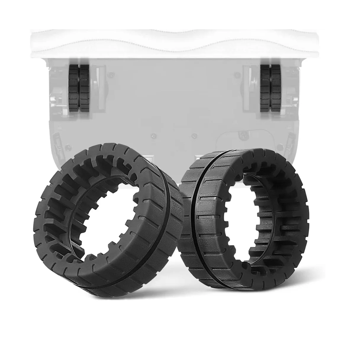 2 Pcs Non-Slip Replacement Wheel Tires for iRobot Braava Jet M6 (6110) (6012) (6112) (6113) Robot Vacuum Cleaner Parts