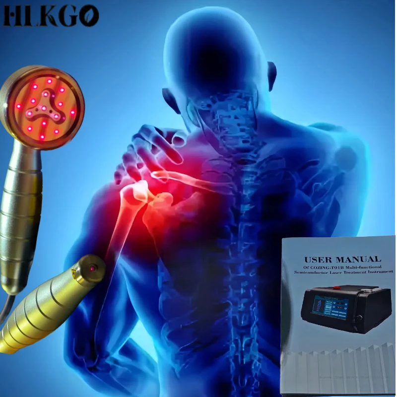 

HLKGO 808nm 650nm Реабилитационный инструмент Клинический класс Холодный лазер для физиотерапии и боли