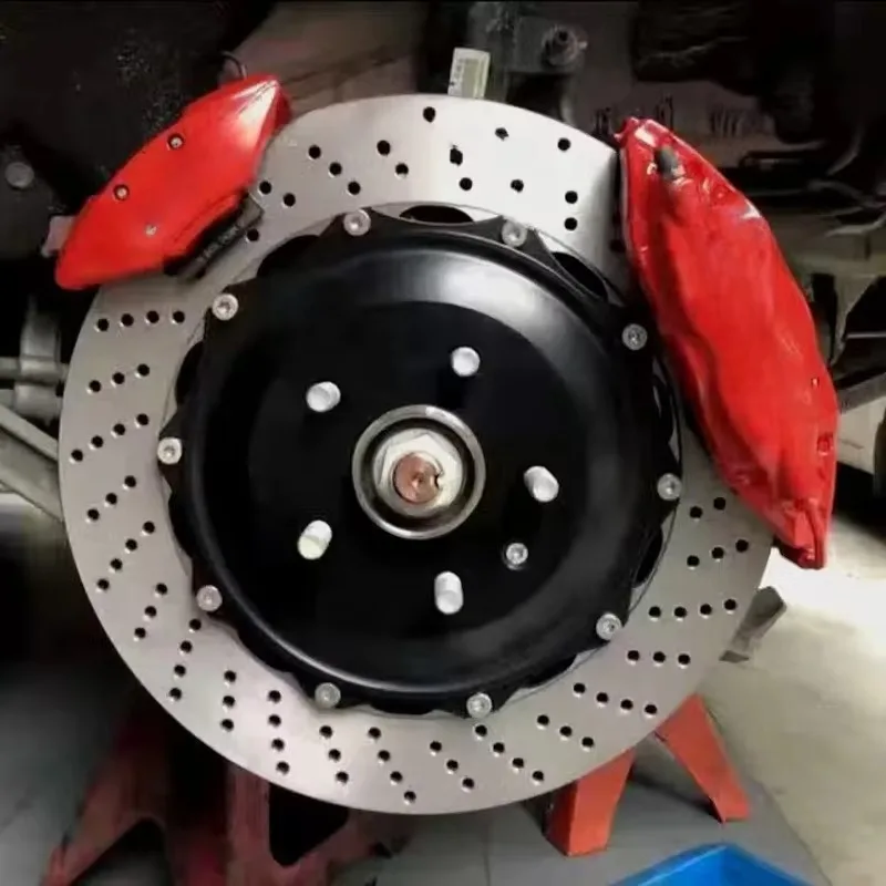 Auto brake caliper modification, six-piston brake kit, high-performance accessories, one pair of front wheels