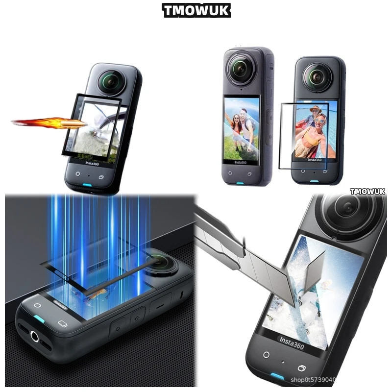

For Insta360 X3 X4 X5 GPS Screen Protection Film Anti - Scratch PMMA Flexible Full Cover 3D Curved