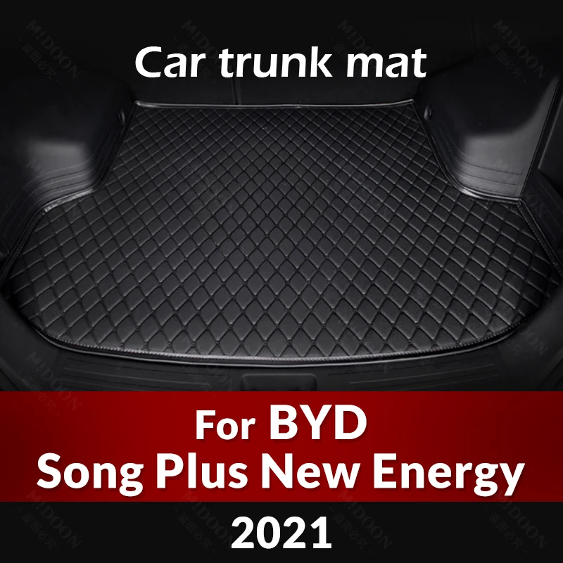 

Автомобильный коврик для багажника для BYD Song Plus, новая энергия 2021, пользовательские автомобильные аксессуары, украшение интерьера автомобиля