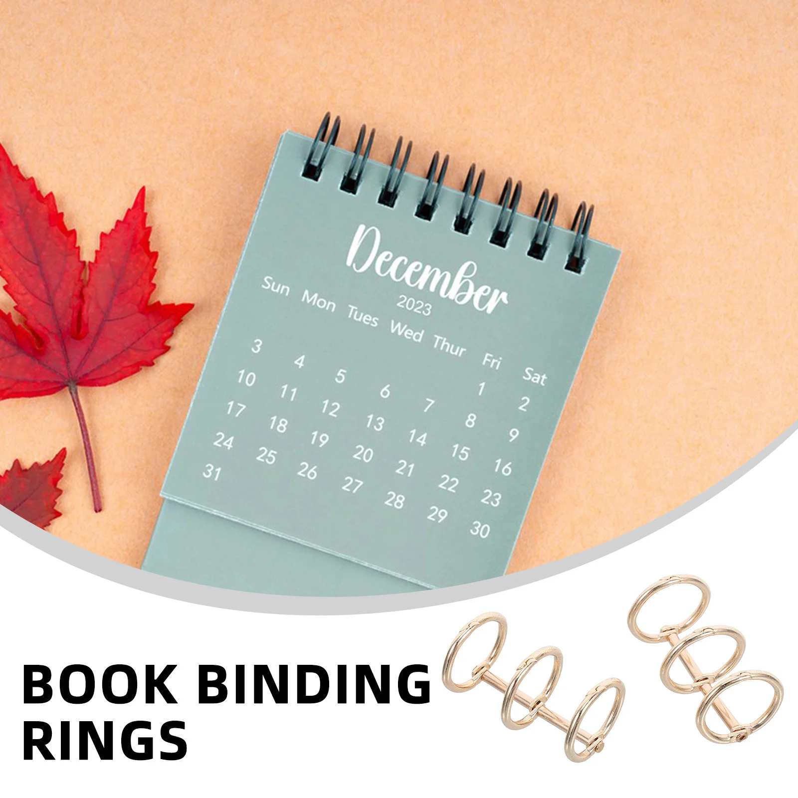 

2 pcs Metal Loose Leaf Rings For Diy Calendar Ring Clips Binder Replacements Book Binding Rings Office Binding Supplies Reusable