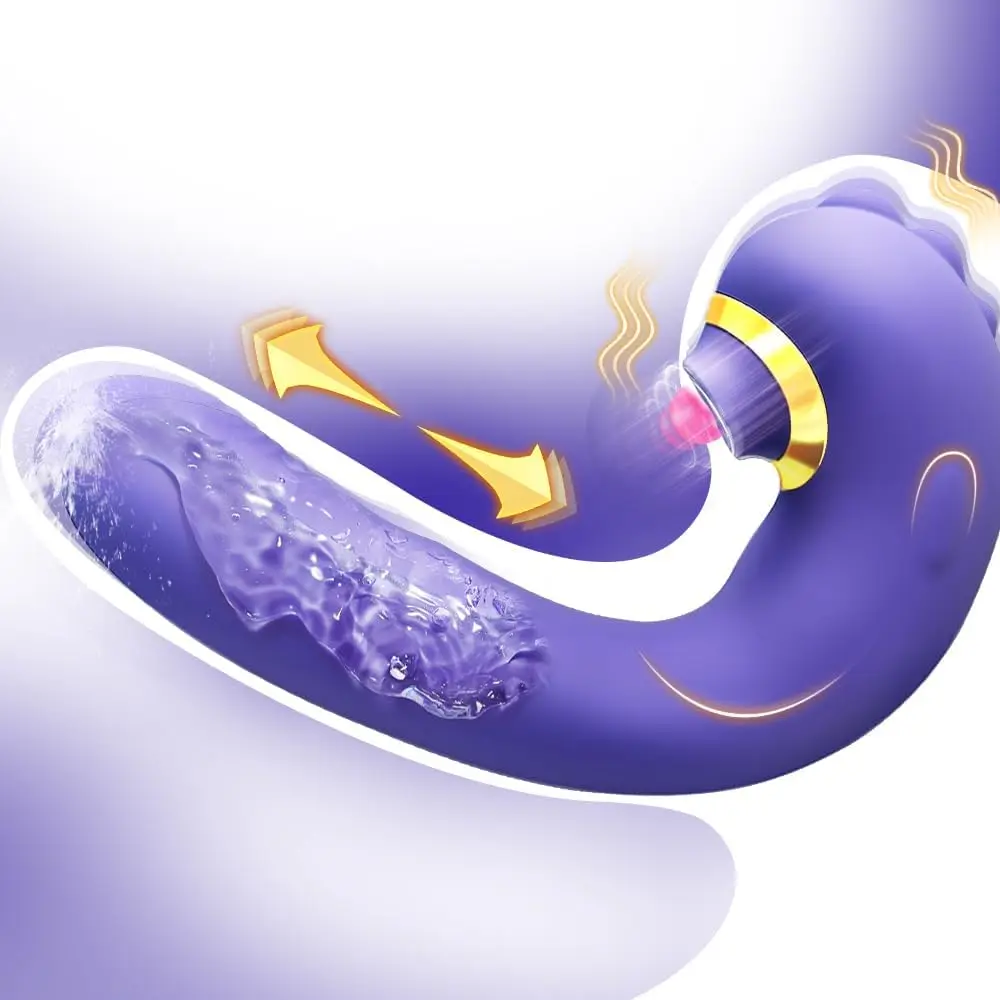 G Spot Vibrator Sex Toys - Thrusting Vibrator and Clitoral Tapping Dual Stimulation Vibrator with 7×7 Modes Magnetic Charging D