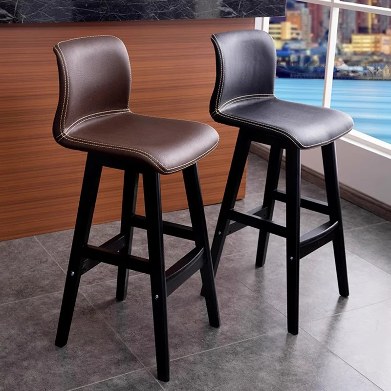 

Barber Waiting Bar Stool Salon Nordic Modern Minimalist Bar Stool Library Outdoor Taburetes Altos Cocina Restaurant Furniture