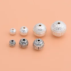 Handmade material Jewelry accessories 925 sterling silver vintage recycled beads wholesale to make bracelet necklace