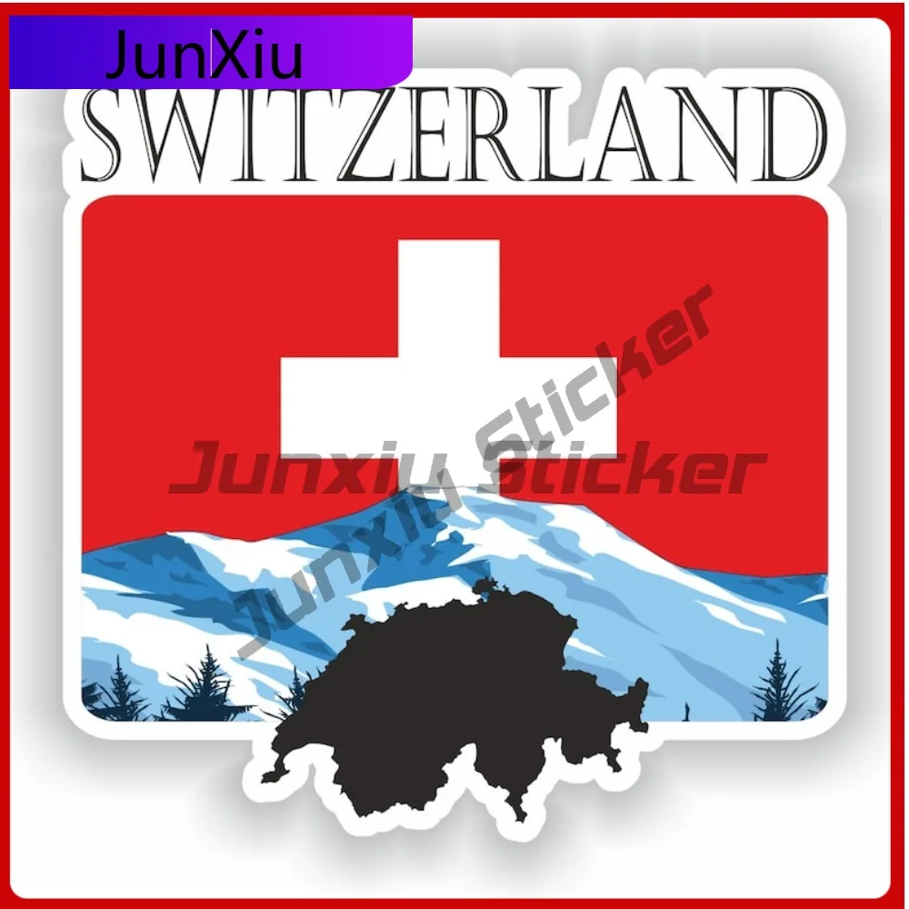 

Switzerland Sticker Flag MF Funny Funny Boat Car Durable Vinyl Body Decoration Vinyl Decal For Car Truck SUV Window Bumper