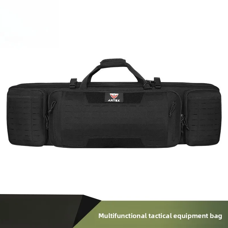 Tactical Gun Pack 1000D Double Layer MilitaryFans Wargame Hunting CS Rifle Packaging Storage Bag Outdoor Fishing Bag Case