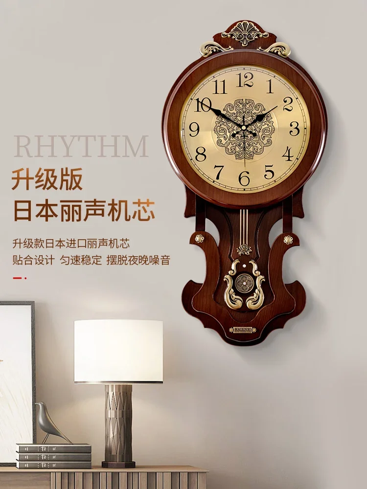 The product can be customized.Hourly chime, Chinese wall clock, living room, luxury home fashion, Lisheng movement, clock