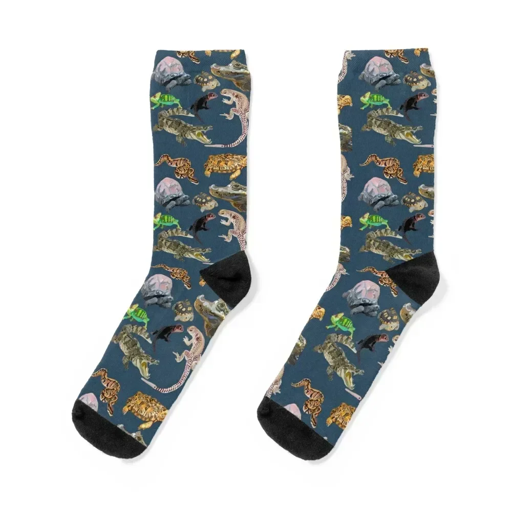 Mixed Reptile Socks sports and leisure kawaii Socks Male Women's