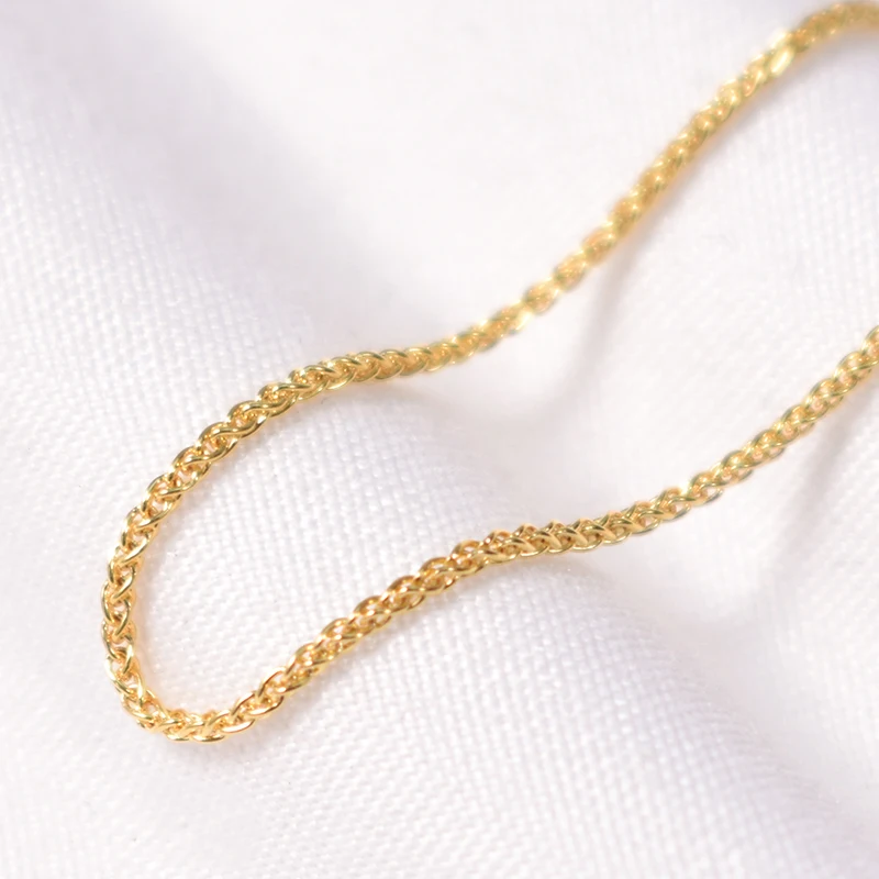 Real 14K Gold Filled 1mm Cable Chain Finished Necklace W/Spring Clasp Gold jewelry Minimalist Gold Filled Women Jewelry