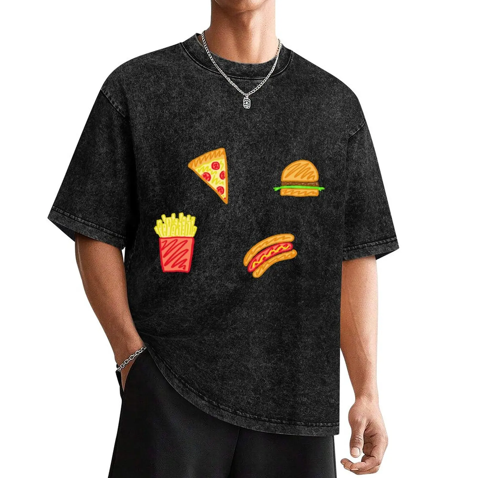 

Junk Food T-Shirt plain rapper graphic tees cute tops summer top funny t shirts for men