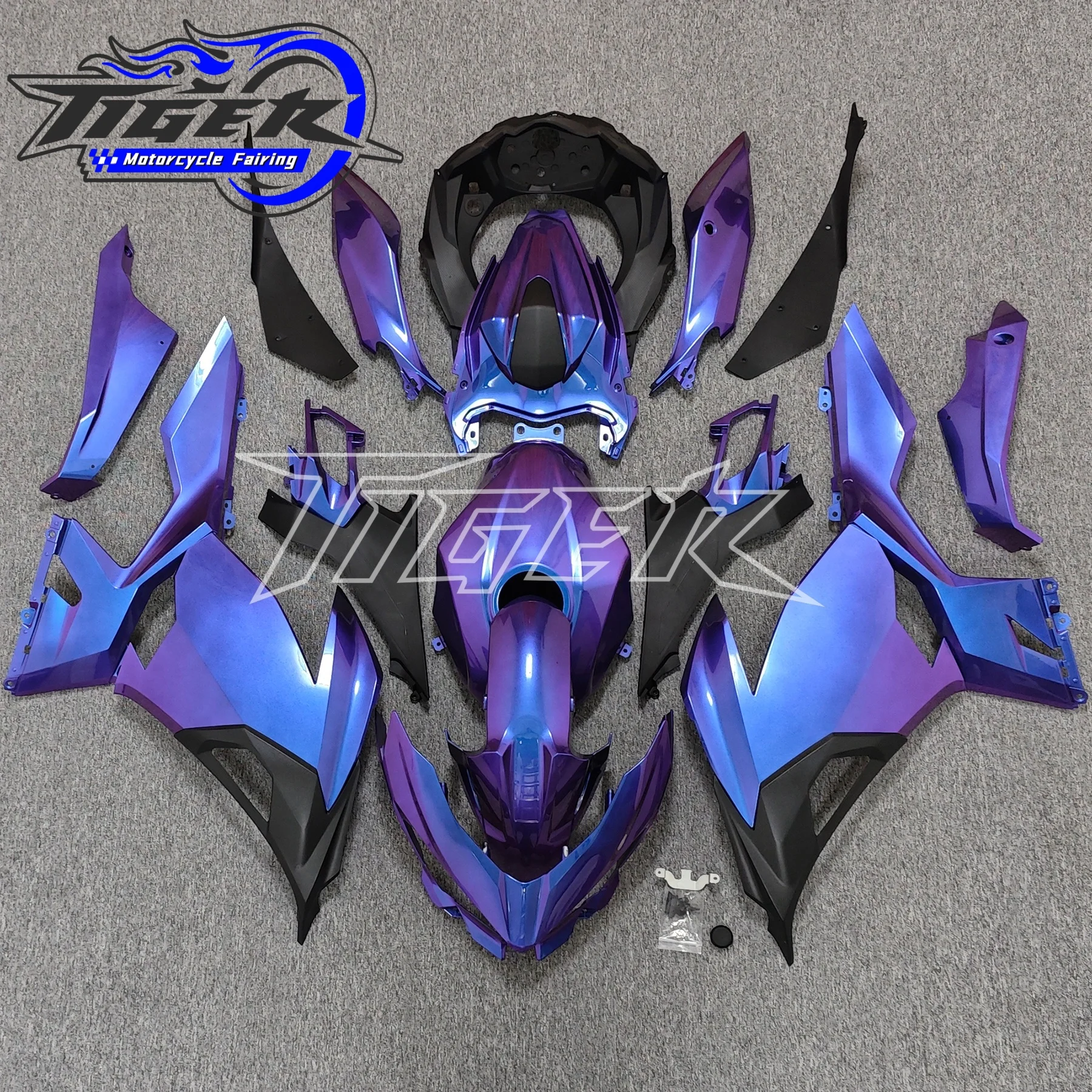 For Kawasaki Ninja400 2018 2019 2020 2021 2022 2023 Motorcycle Complete Fairing ABS Plastic Body Decoration kit