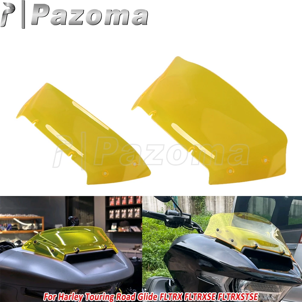 

Front Fairing Wind Deflector For Harley Touring Road Glide FLTRX 117 CVO FLTRXSE FLTRXSTSE 121 Motorcycle 6inch 9inch Windcreen