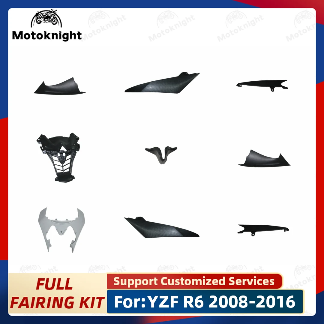 

Full Fairing Kit Fit For Yamaha YZF R6 2008 2009 2010 2011 2012 2014 2016 Motorcycle Fairings Unpainted Bodywork New ABS Plastic