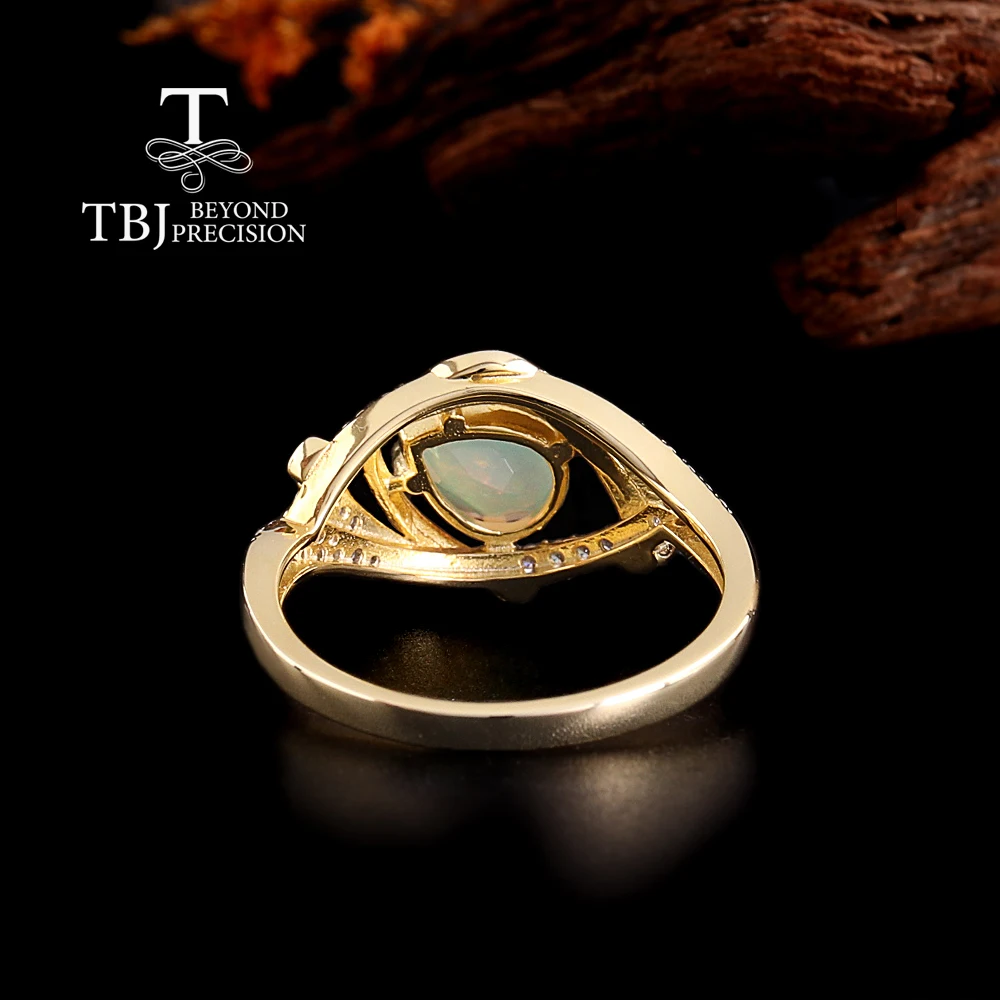2026,Elegant natural Colorful Opal women's ring pe 6*8 October Birthstone 925 sterling silver fine jewelry for valentines gifts - view 3