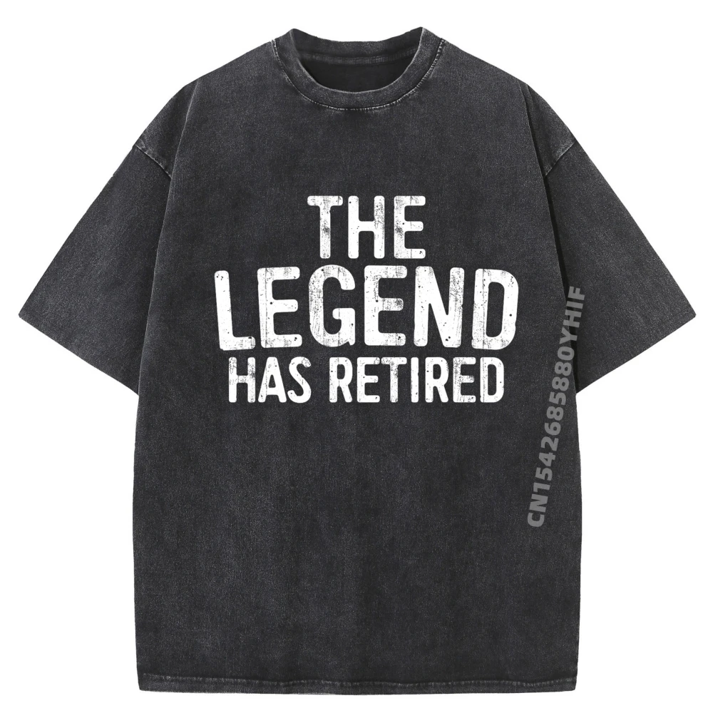 

Мужская футболка Crazy The Legend Has Retired Retirement с рисунком в стиле хип-хоп, мужская уличная одежда, потертые футболки для мужчин