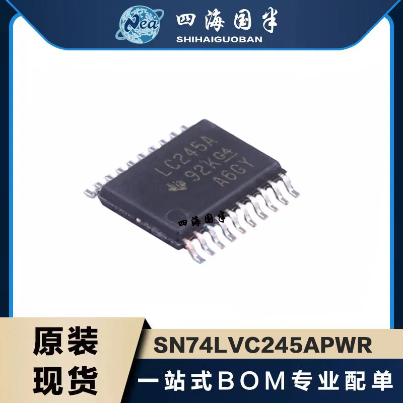 (10PCS) NEW Original Chip SN74LVC4245ADBR LJ245A SSOP24 Octal Bus Transceiver and Register With 3-State Outputs