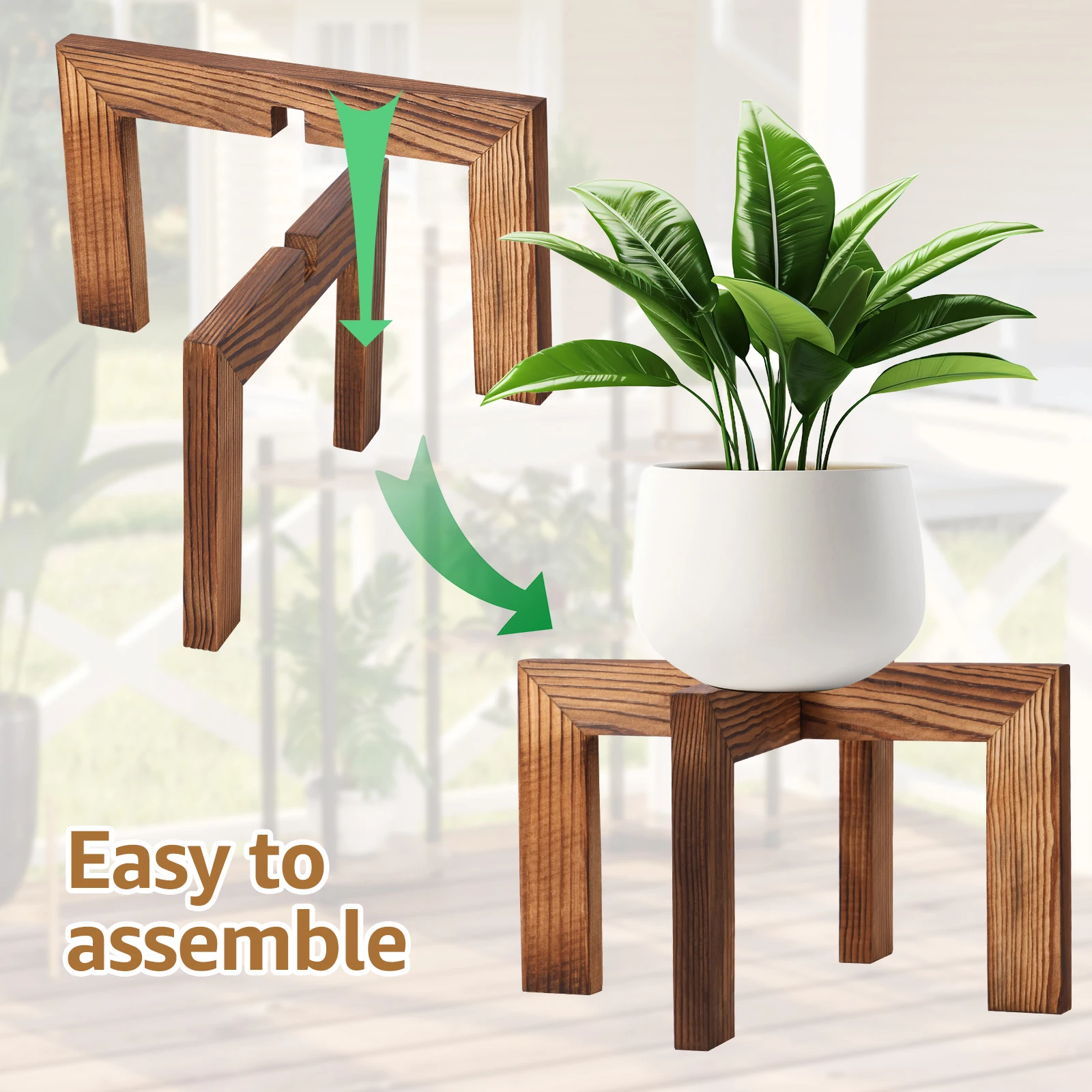 Houten Bloempot Houder Indoor  - Bonsai Garden Display Stands recensie en prijs