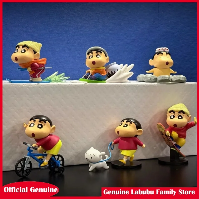 

Оригинальный карандаш Shin-Chan Daily Life Series V1v2v3, слепая коробка, милая экшн-фигурка, игрушка, фигурка манги, украшения, кукла, подарки на день рождения