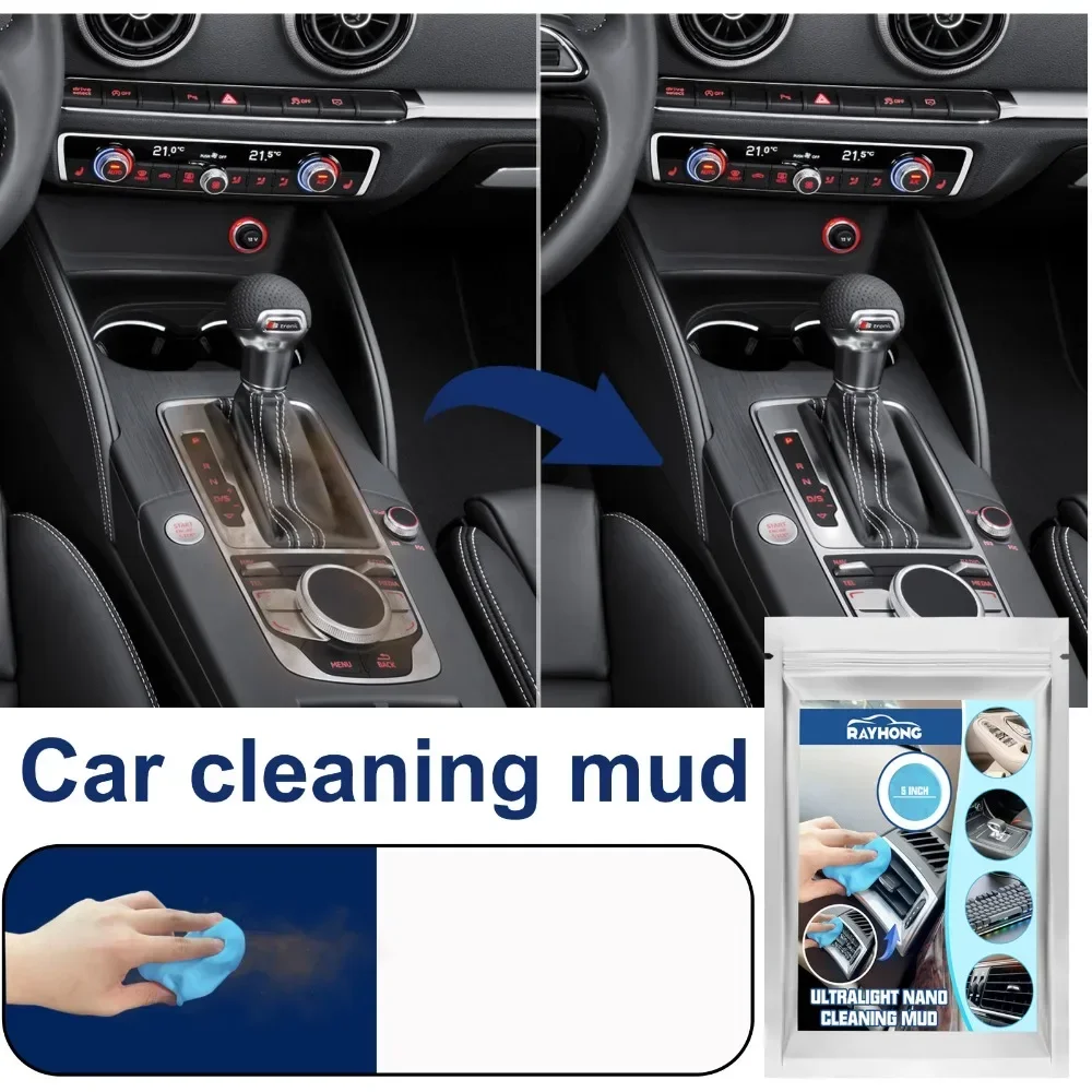 Car Cleaning Gel Reusable Car Interior Cleaner Gel Auto Air Vent Interior Detail Removal Putty Cleaning Cleaner Car Accessories