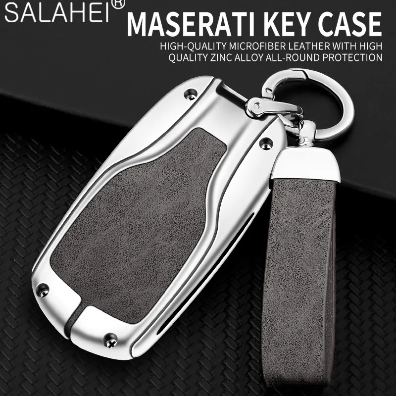 

Alloy Car Remote Key Case For Maserati Levante Ghibli Quattroporte GT Granturism GranCabrio For Maserati Key Protective Holder