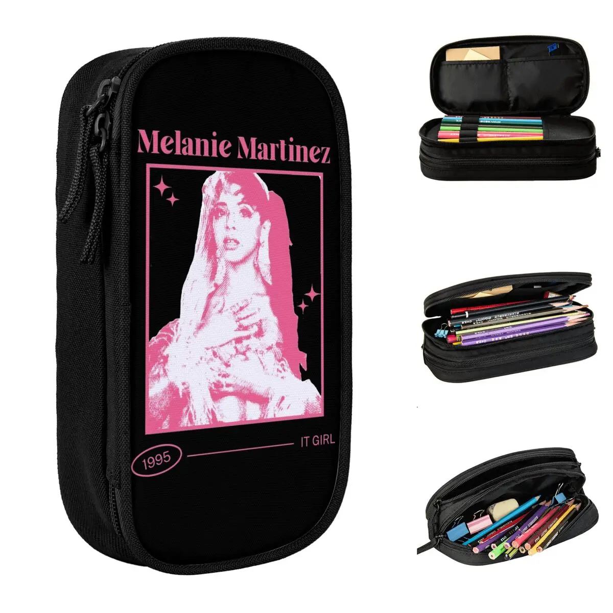 Melanie Pink Martinez Pencil Case Trilogy Tour Pencil Pouch Pen for Student Big Capacity Bag School Supplies Zipper Stationery