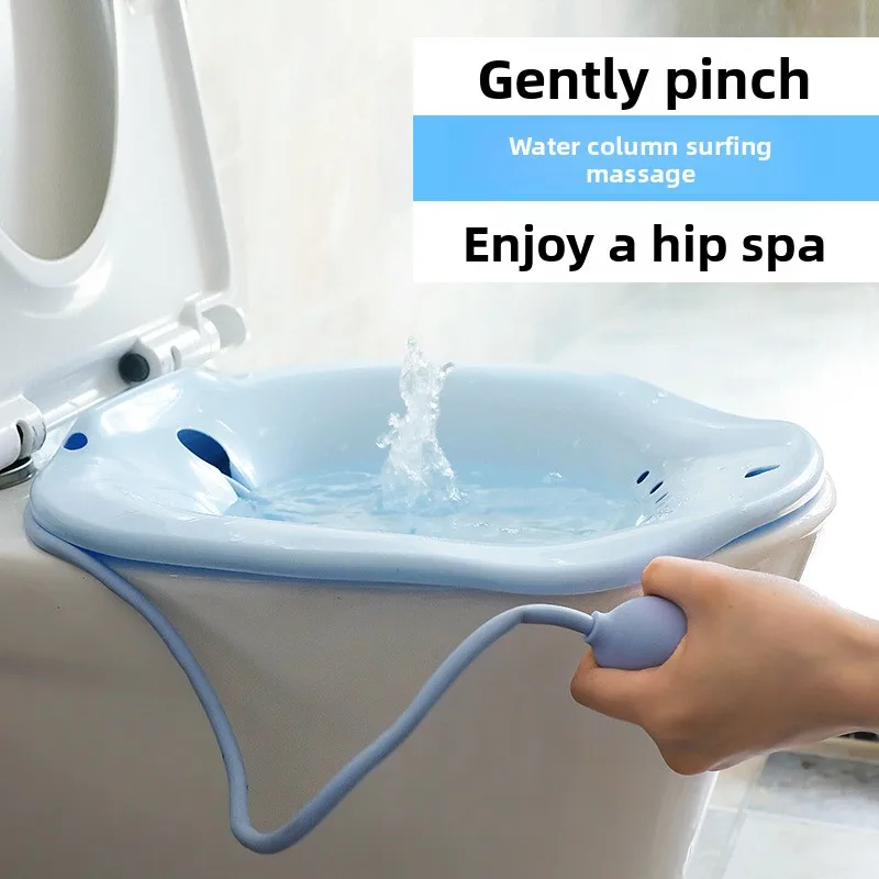 Squat-free sitz bath basin, bidet basin for women's private parts, basin for men with hemorrhoids to wash buttocks