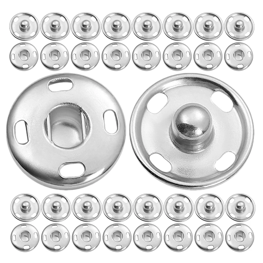 

100pcs Metal Snaps Clothes Durable Fasteners Rustproof Copper Buckles Jackets Pants Sewing Projects Repair Kit