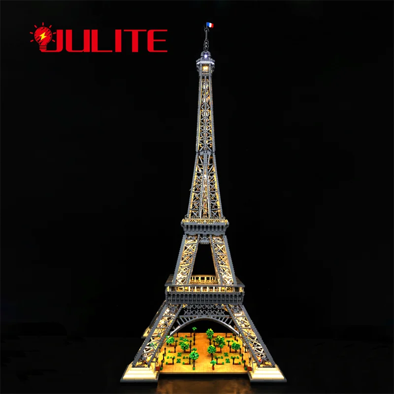 LED Light Kit For Creator Expert 10307 Eiffel Tower Buildings DIY Toys Set Only Lamp+Battery Box (Not Included Building Blocks)