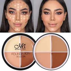 4 Colors Moisturizing Concealer Cream Full Coverage Face Contour Cover Dark Circles Acne Pores Cream Shading Long Lasting Makeup