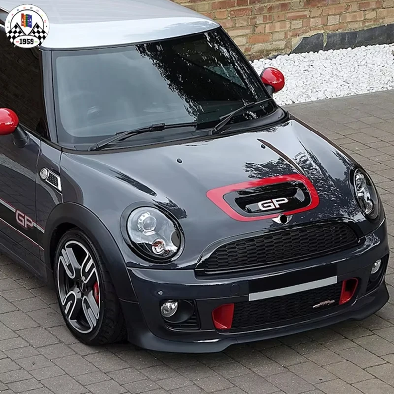 

Совершенно новый высококачественный материал JCW S GP, боковая наклейка на капот, гоночный стиль для Mini Cooper R55 R56 R57 R58 R59