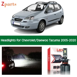 Żarówki samochodowe dla Chevrolet Daewoo Tacuma Rezzo 2005 - 2020 LED reflektor reflektor niskie światła drogowe Canbus 12V światła samochodowe akcesoria