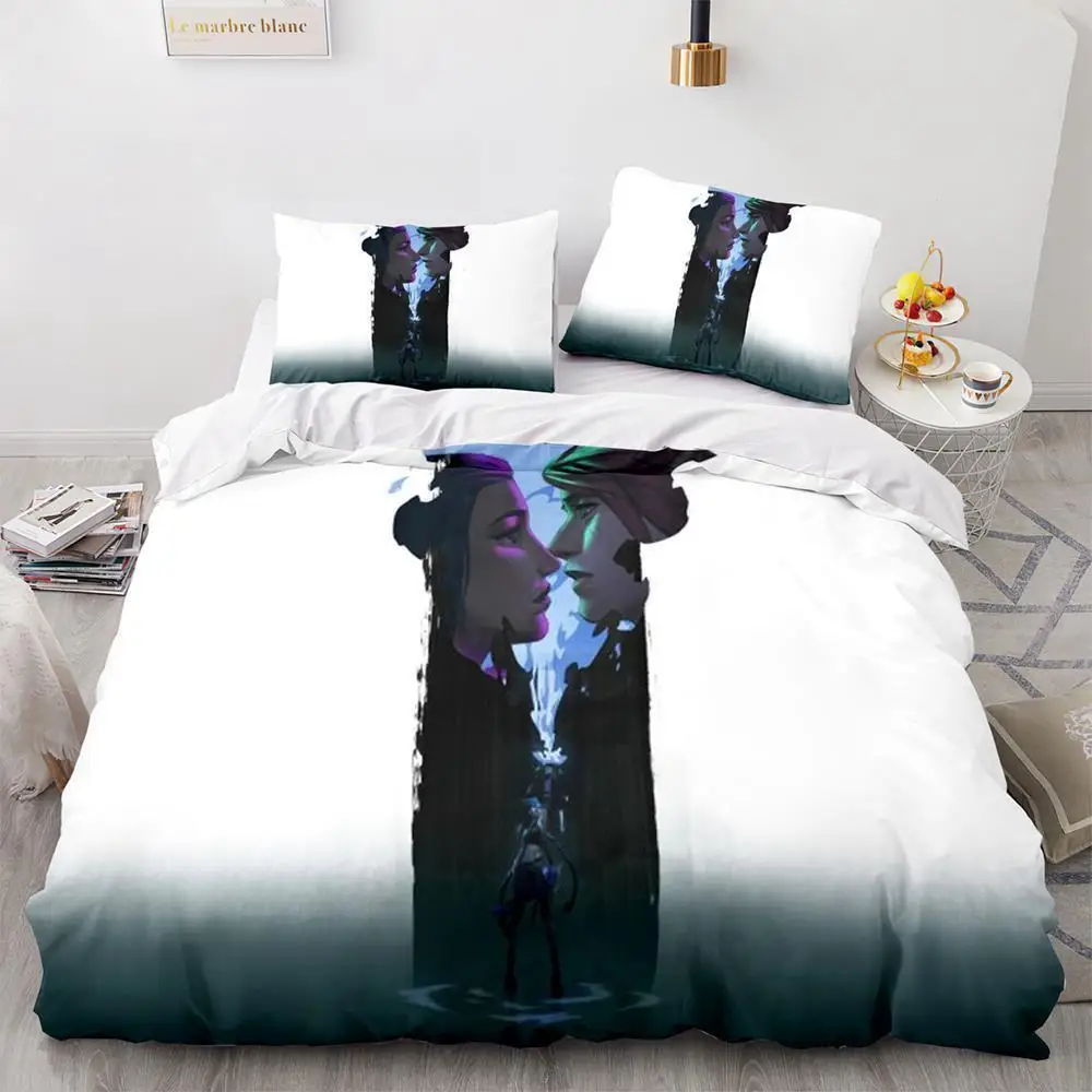 

New Game League Of Legends Bedding Set Single Twin Full Queen King Size Bed Set Adult Kid Bedroom Duvet Cover Sets Home Textiles