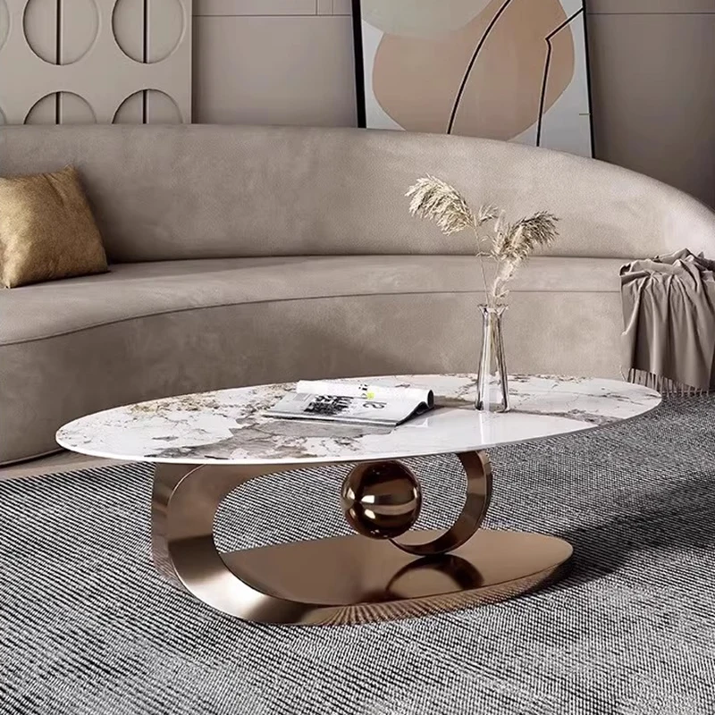 

Italian Minimalist Coffee Table Creative Aesthetic Classic Versatile Table Trendy Luxury Mesitas De Noche Living Room Furniture