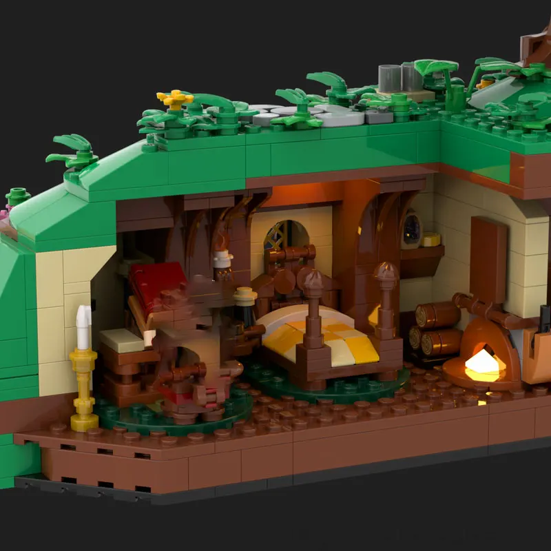 769PCS MOC-219254 MOC 뜨거운 영화 건축 확장 빌딩 블록 높은 난이도 조립 모델 장난감 축제 어린이 선물