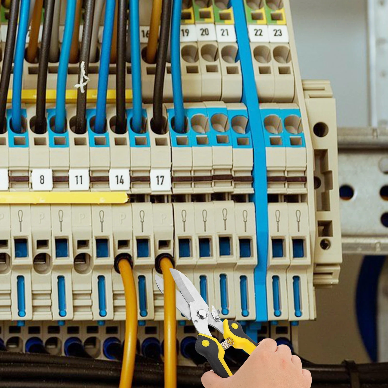 

Tin Scissors Metal Shear for Drill Garden Tools Aviation Snips Cutting Machine Pruners Tpr Nail Dust Collector Throatless