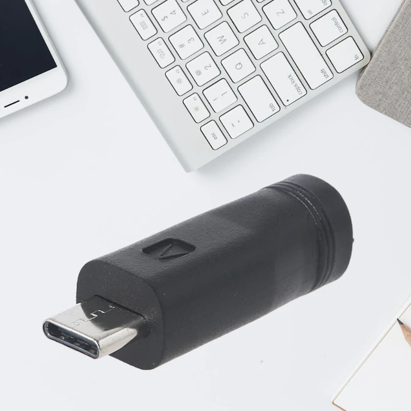 유형 C USB C 남성 5.5x2.1mm 암 커넥터 용 휴대 전화 용 충전 배럴 잭 전원 어댑터