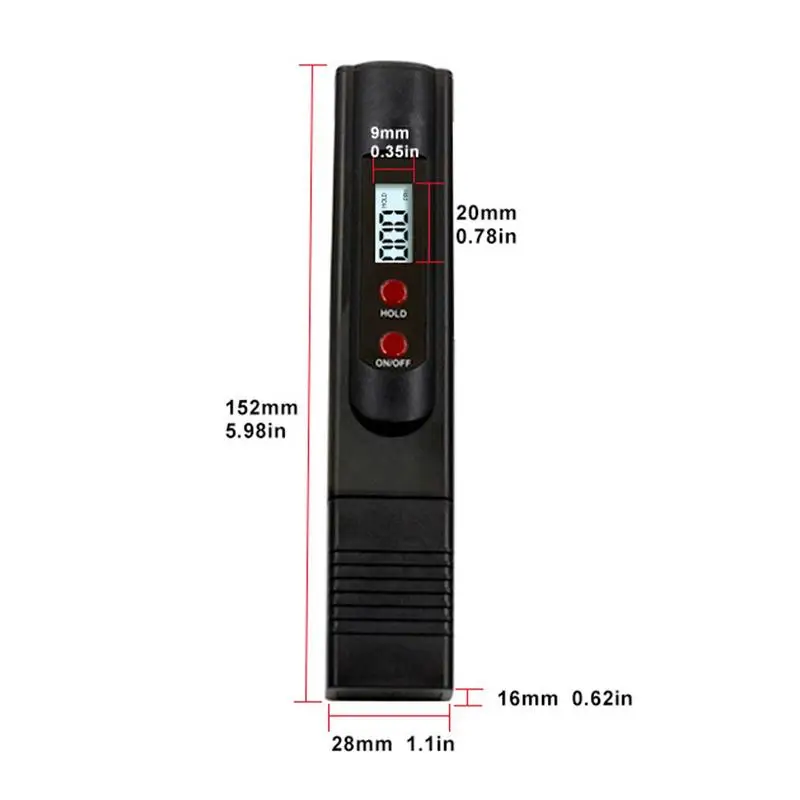 Strumento di durezza dell'acqua ad alta precisione Tester EC TDS Tester dell'acqua con precisione di misurazione del misuratore PH della piscina dell'acquario