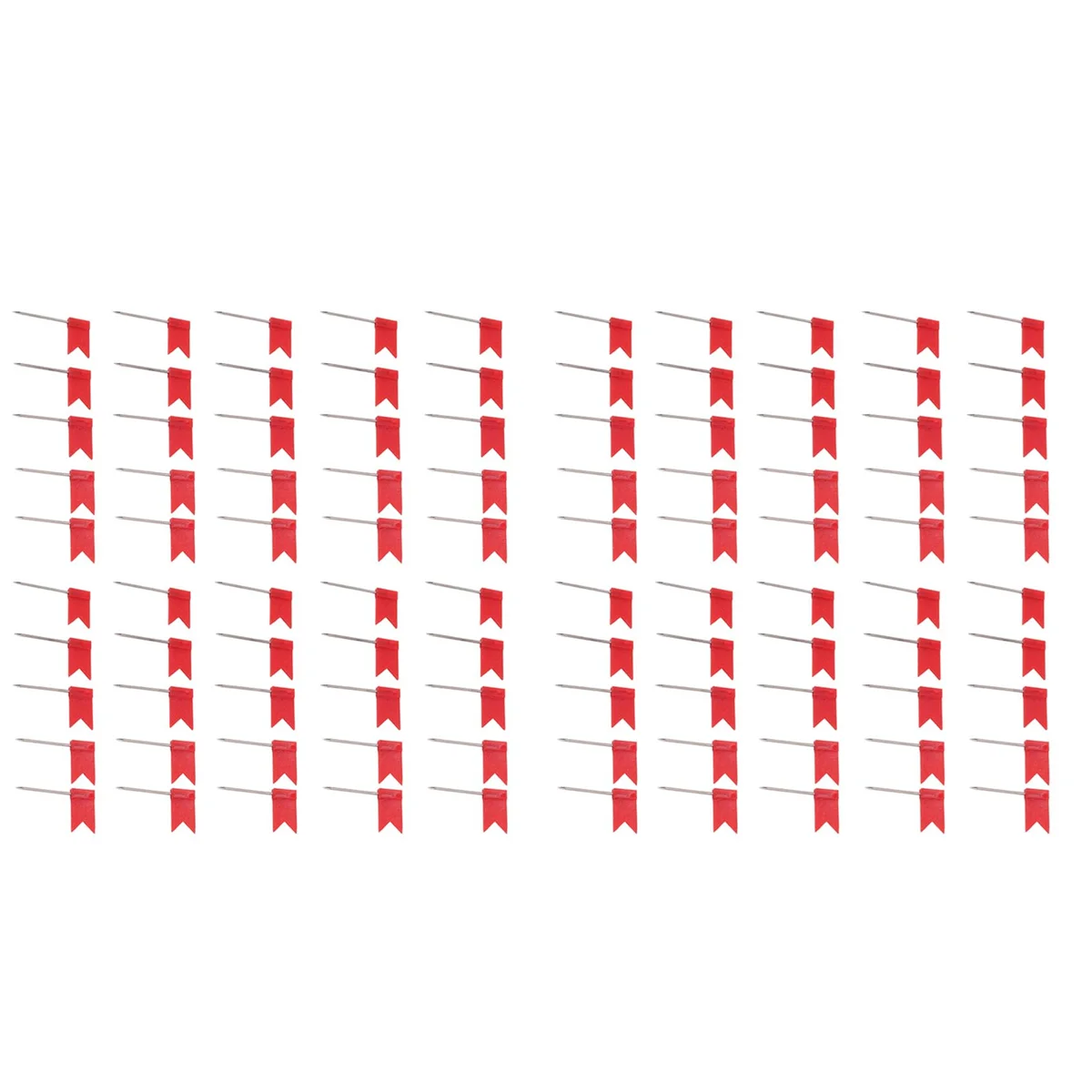 

ABFI 100 Flag Shape Map Pins Cork Notice Board Drawing Pins Push Pin Red