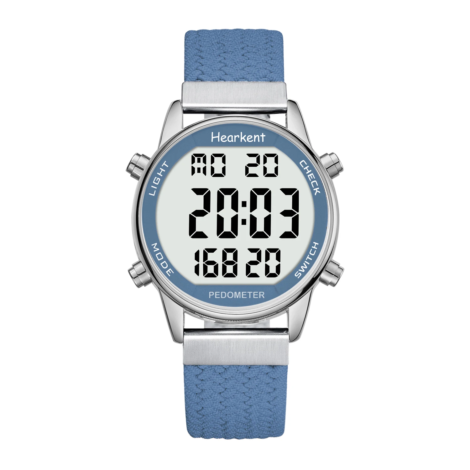 Hearkent Pedometer Sport Watches Step Counter Watch Women Digital Watches Calories Mile Stopwatch Countdown for Walking Tracker