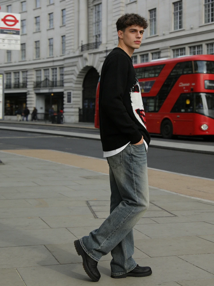 

Unisex Casual Winter Christmas Sweater Trendy Lazy Style American Versatile Men's And Women's Fashion Comfortable Clothing for N