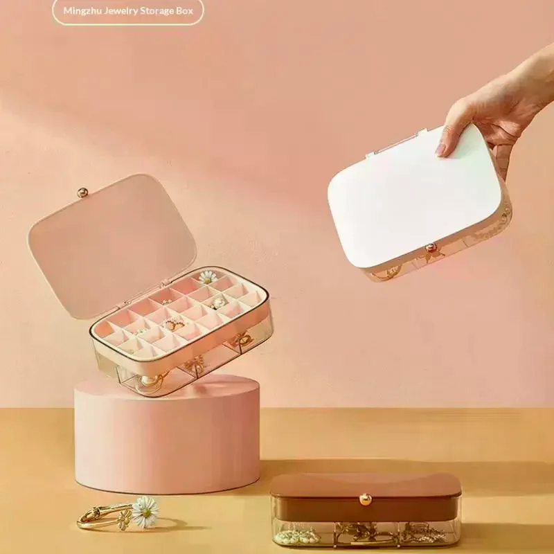 Stylish Multi Layered Waterproof Jewelry Storage Box Perfect For Organizing And Storing Jewelry A