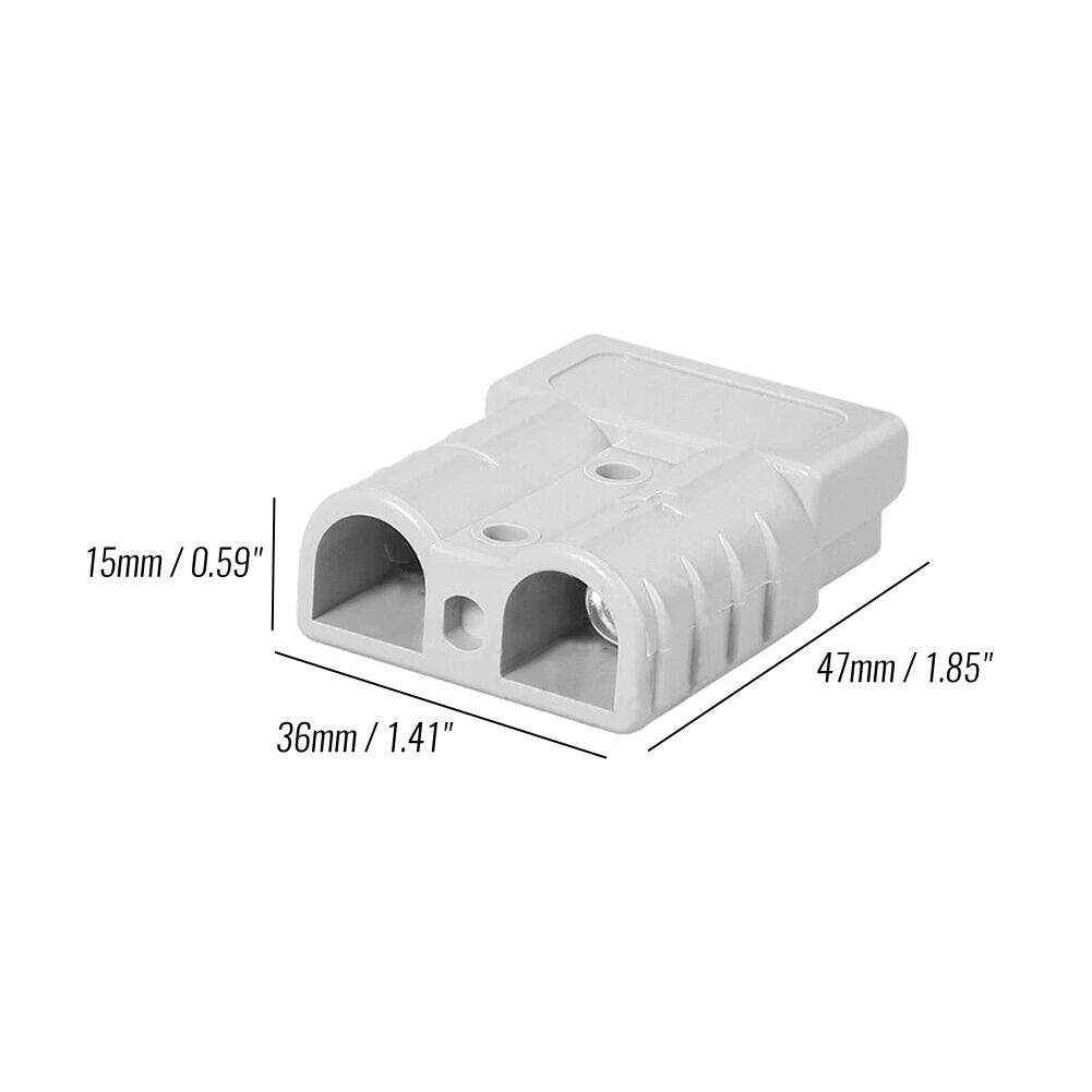 10Pcs for Anderson Style Plug Connectors DC Power Tool 50A 12-24V 6AWG Double Pole with Copper Power Connectors