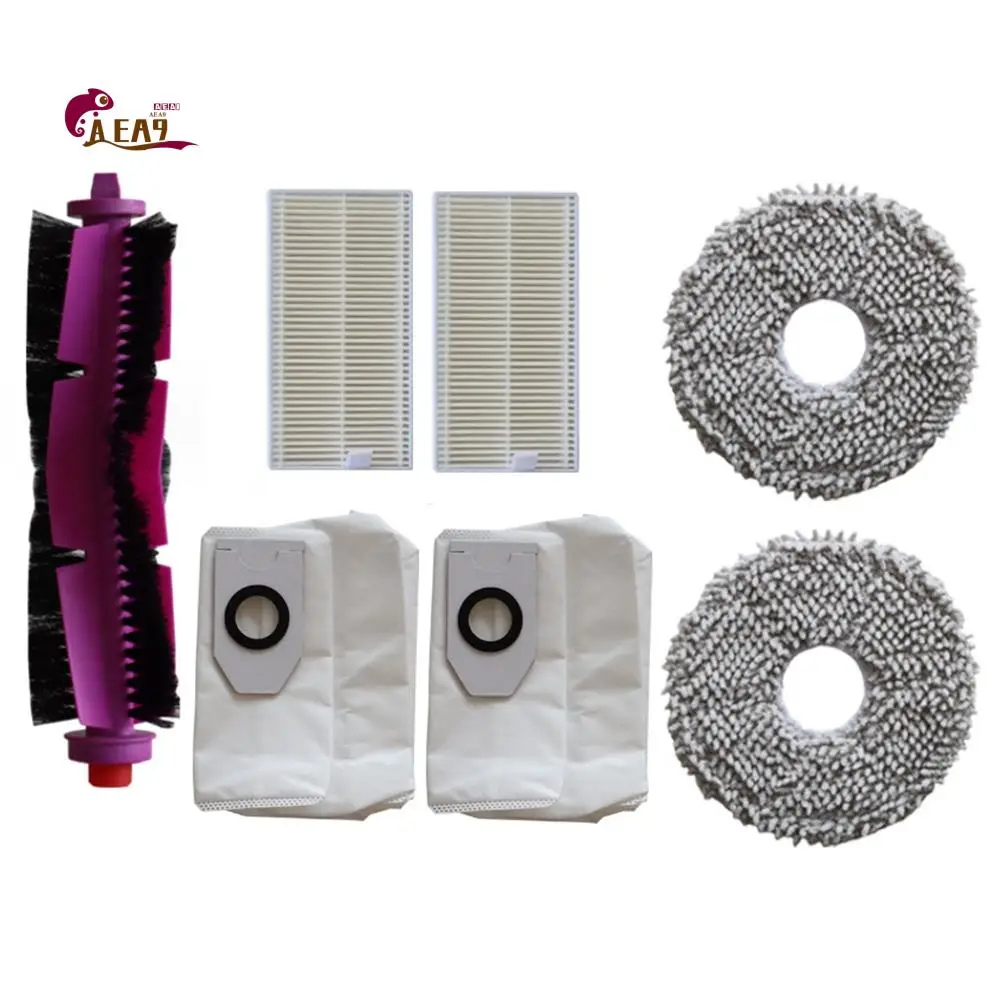 

AEA9-запасные части для Midea V12 V10, аксессуары для роботов-пылесосов, основная щетка, ткань для швабры, HEPA-фильтр, мешок для пыли